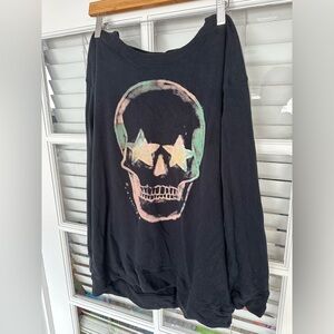 Chaser Black Skull Sweatshirt